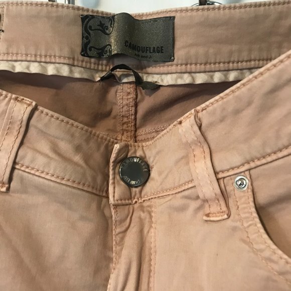Camouflage AR & J. women's size 28 lightweight tan stretch JULIE R skinny pants - Picture 3 of 6